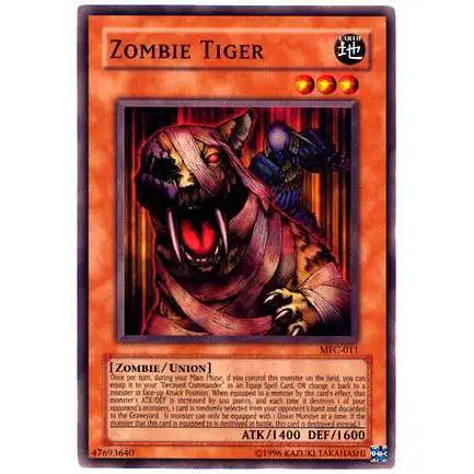YuGiOh Magician's Force Common Zombie Tiger MFC-011