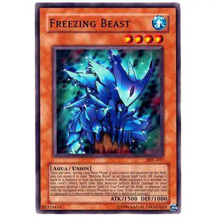 YuGiOh Magician's Force Common Freezing Beast MFC-017