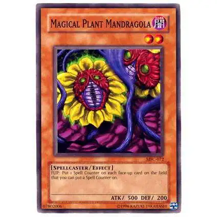 YuGiOh Magician's Force Common Magical Plant Mandragola MFC-072
