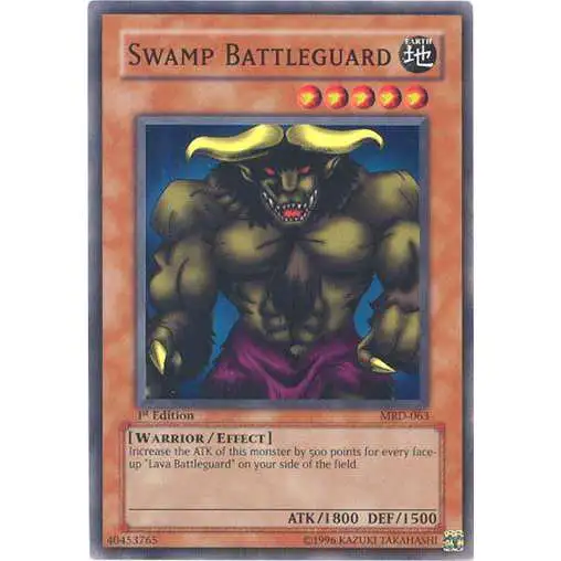 YuGiOh Metal Raiders Common Swamp Battleguard MRD-063
