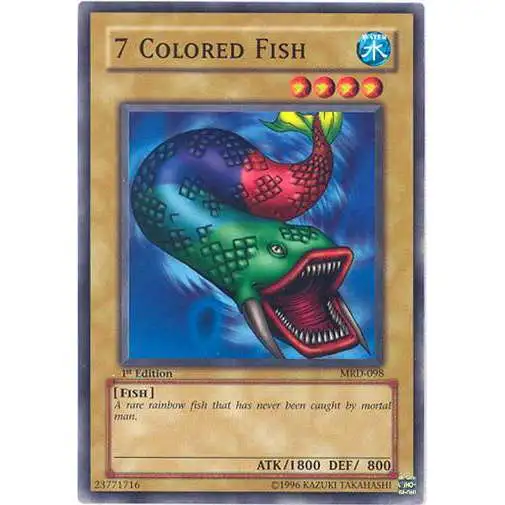 YuGiOh Metal Raiders Common 7 Colored Fish MRD-098