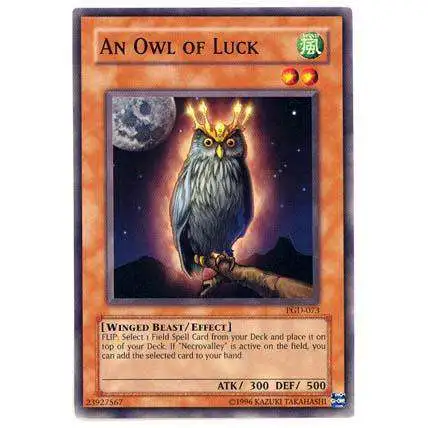 YuGiOh Pharaonic Guardian Common An Owl of Luck PGD-073