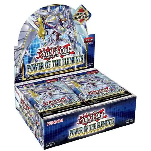 YuGiOh Trading Card Game Power of the Elements Booster Box [Unlimited, 24 Packs]