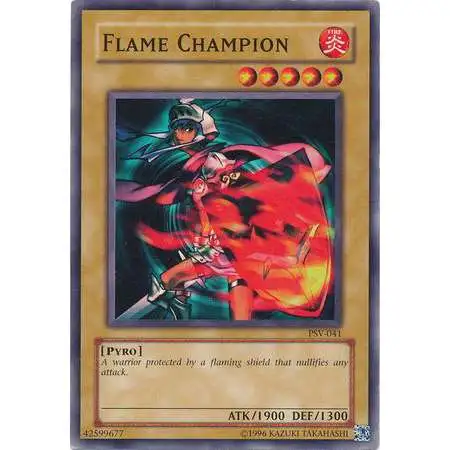 YuGiOh Pharaoh's Servant Common Flame Champion PSV-041