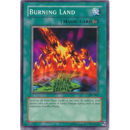 YuGiOh Pharaoh's Servant Common Burning Land PSV-061