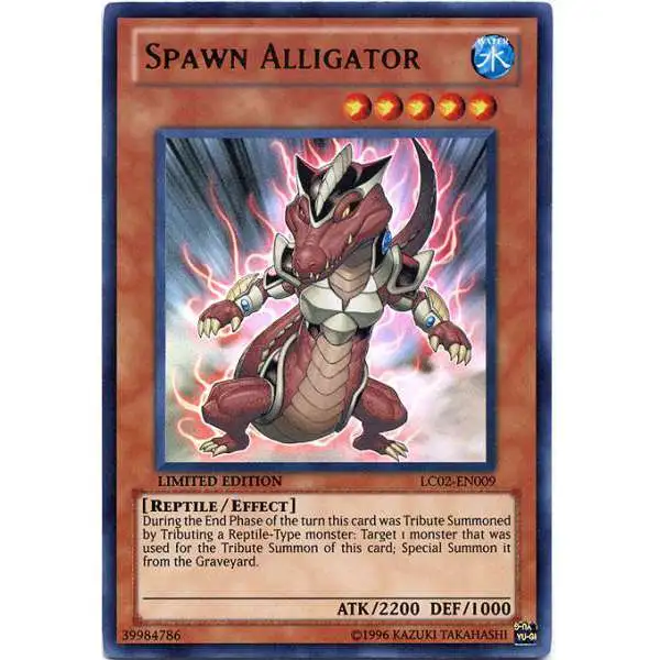 YuGiOh GX Trading Card Game Legendary Collection 2 Ultra Rare Spawn Alligator LC02-EN009