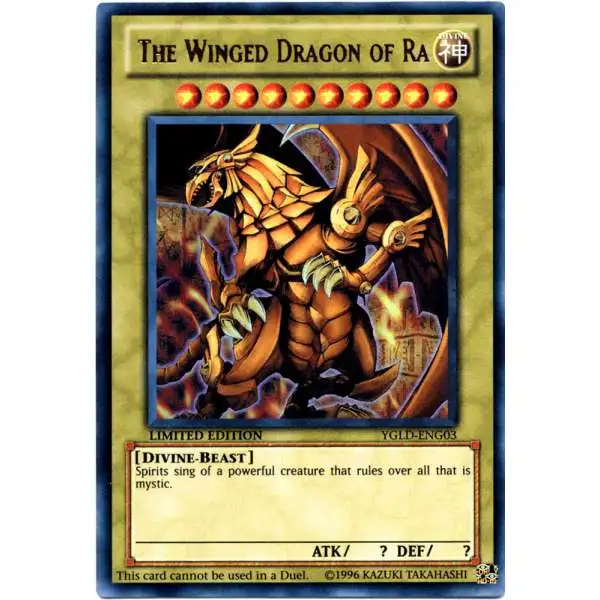 YuGiOh Yugi's Legendary Decks Ultra Rare The Winged Dragon of Ra YGLD-ENG03