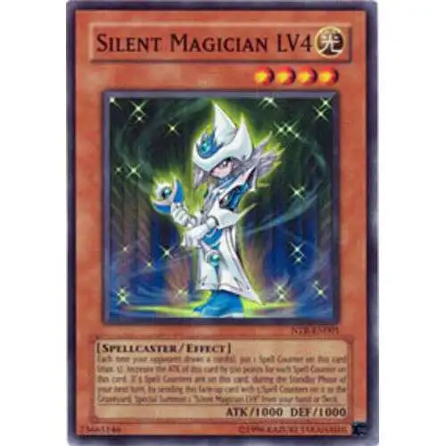 YuGiOh Nightmare Troubadour Super Rare Silent Magician LV4 NTR-EN001