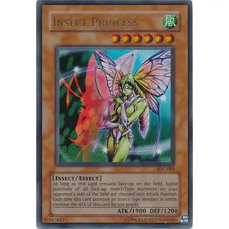 YuGiOh Trading Card Game Invasion of Chaos Ultra Rare Insect Princess IOC-080
