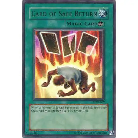 YuGiOh Labyrinth of Nightmare Rare Card of Safe Return LON-029