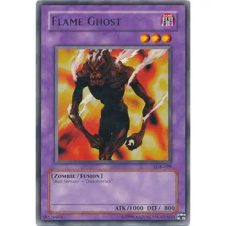 YuGiOh Legend of Blue Eyes White Dragon Rare Flame Ghost LOB-029