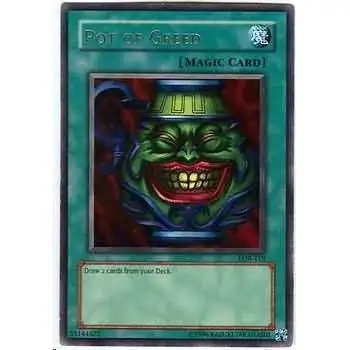 YuGiOh Legend of Blue Eyes White Dragon Rare Pot of Greed LOB-119