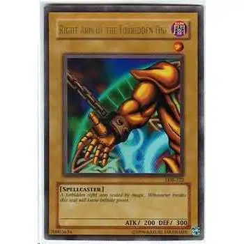 YuGiOh Legend of Blue Eyes White Dragon Ultra Rare Right Arm of the Forbidden One LOB-122
