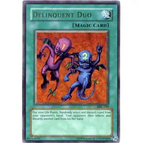 YuGiOh Magic Ruler Ultra Rare Delinquent Duo MRL-039