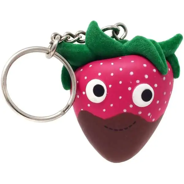 Yummy World Strawberry with Chocolate Keychain