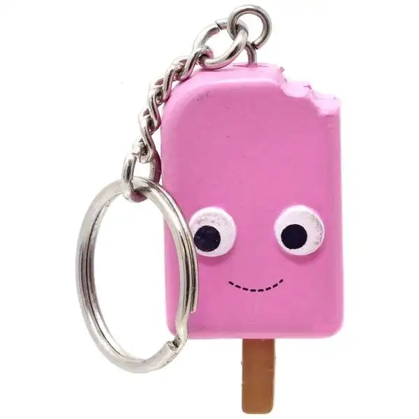 Yummy World Strawberry Ice Cream Pop Keychain