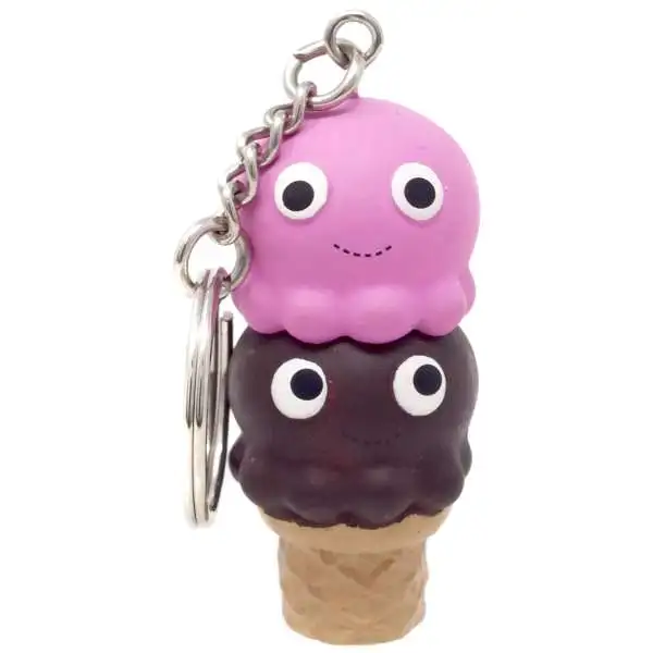 Yummy World Double Scoop Twins Keychain [Ice Cream Cone]