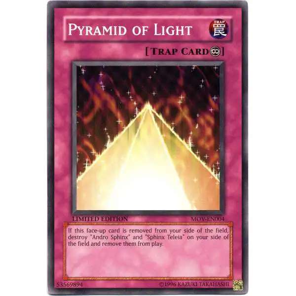 yugioh pyramid of light promo cards YuGiOh! - American - MOV-EN4 Yu-Gi-Oh The Movie! 2004 Gold