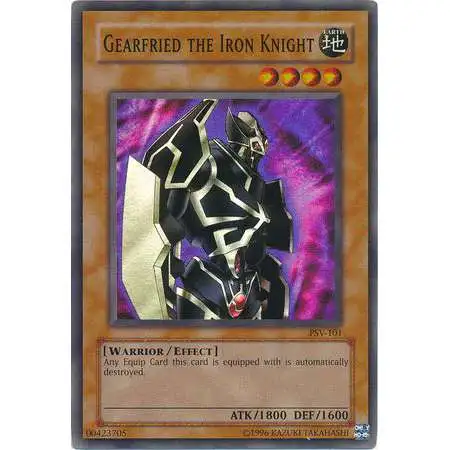 YuGiOh Pharaoh's Servant Super Rare Gearfried the Iron Knight PSV-101