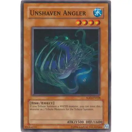 YuGiOh Soul of the Duelist Common Unshaven Angler SOD-EN028