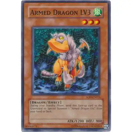 YuGiOh Soul of the Duelist Common Armed Dragon LV3 SOD-EN013
