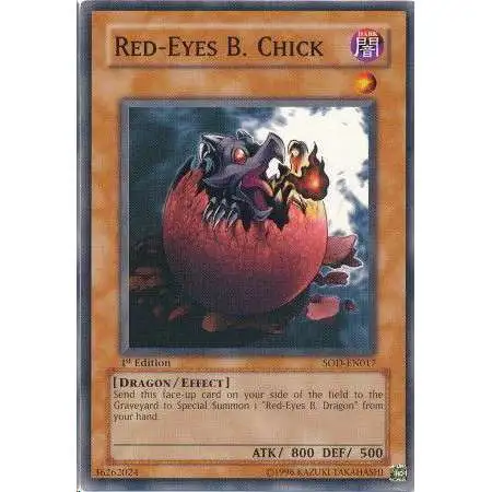 YuGiOh Soul of the Duelist Common Red-Eyes B. Chick SOD-EN017