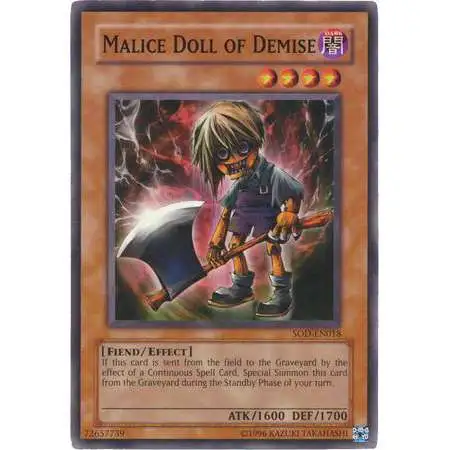 YuGiOh Soul of the Duelist Common Malice Doll of Demise SOD-EN018