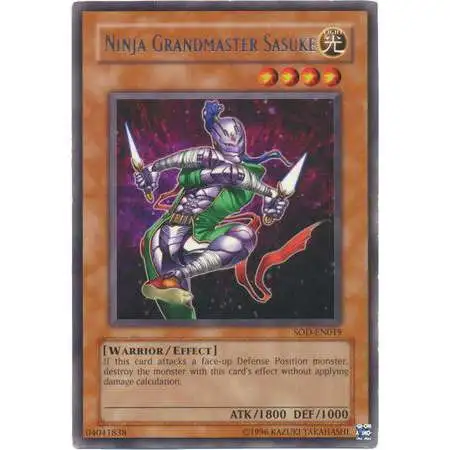 YuGiOh Soul of the Duelist Rare Ninja Grandmaster Sasuke SOD-EN019
