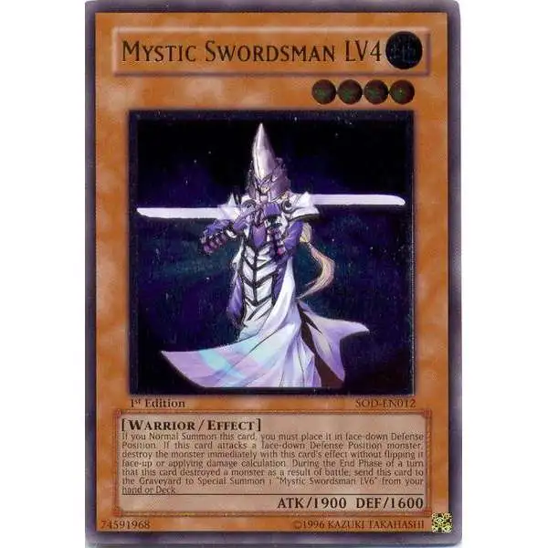 遊戯王OCG デュエルモンスターズ Mystic Swordsman LV4 1st Edition ARS9 YuGiOh Soul of the Duelist Single Card Ultimate Rare Mystic
