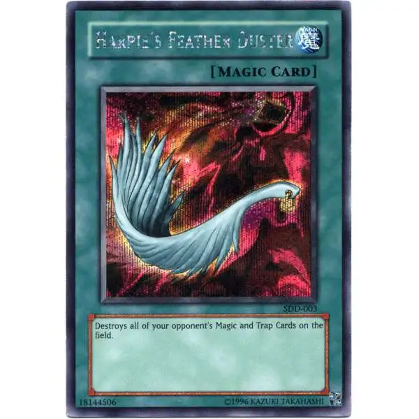 YuGiOh Stairway to the Destined Duel Secret Rare Harpie's Feather Duster SDD-003