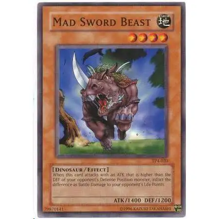YuGiOh Tournament Pack 4 Common Mad Sword Beast TP4-020