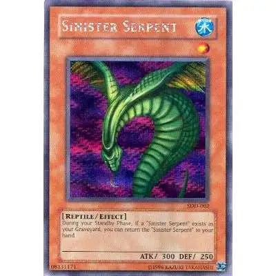 YuGiOh Stairway to the Destined Duel Secret Rare Sinister Serpent SDD-002