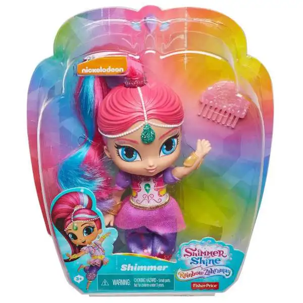 Fisher Price Shimmer & Shine Rainbow Zahramay Shimmer 6-Inch Basic Doll