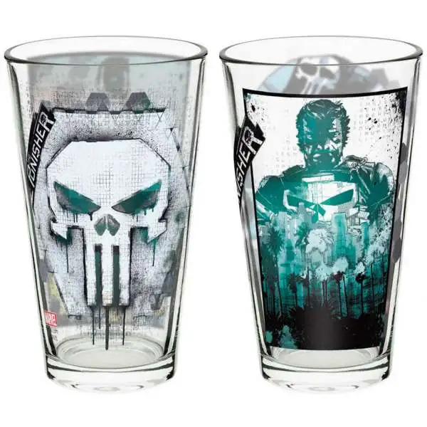 Marvel Universe The Punisher 2 Piece Pint Glass Set