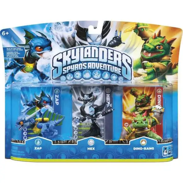 Skylanders Spyro's Adventure Zap, Hex & Dino-Rang Figure 3-Pack [Damaged Package]