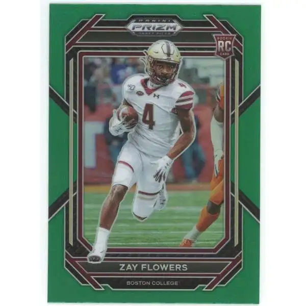 NFL 2023 Panini Prizm Draft Picks Green Zay Flowers #143 [Rookie]