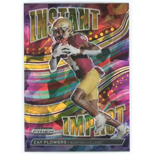 NFL 2023 Panini Prizm Draft Picks Gold Ice Prizm Zay Flowers II-13 [Rookie, Instant Impact]