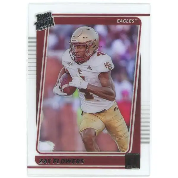 NFL 2023 Chronicles Clearly Donruss Draft Picks Zay Flowers #44 [Rated Rookie]