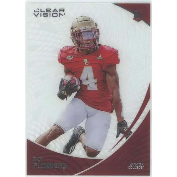 NFL 2023 Panini Chronicles Clear Vision Draft Picks Zay Flowers #8 [Rookie]