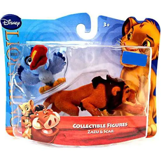 Disney The Lion King Flocked Mini Figures Zazu & Scar Exclusive Figure 2-Pack