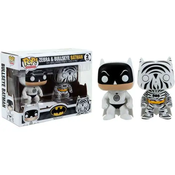 Funko DC Universe POP! Heroes Zebra & Bullseye Batman Exclusive Vinyl Figure 2-Pack [Damaged Package]