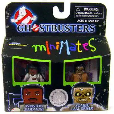Ghostbusters Minimates Winston Zeddemore & Zombie Taxi Driver Exclusive Minifigure 2-Pack