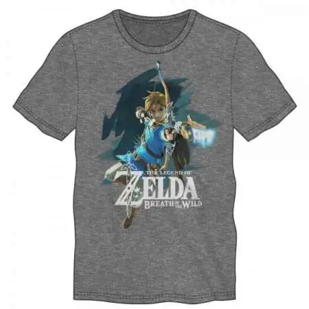 The Legend of Zelda Zelda Breath of the Wild Link Mens Tee Shirt Apparel [Large]