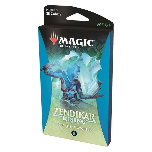 MtG Zendikar Rising Blue Theme Booster Pack [35 Cards]