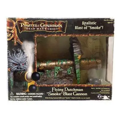 Pirates of the Caribbean Dead Man's Chest Flying Dutchman Smoke Blast Cannon Action Figure Playset