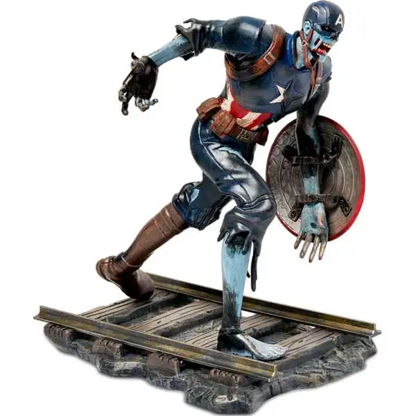 Marvel What If? Zombie Captain America Exclusive 9-Inch PVC Diorama Statue [Damaged Package]