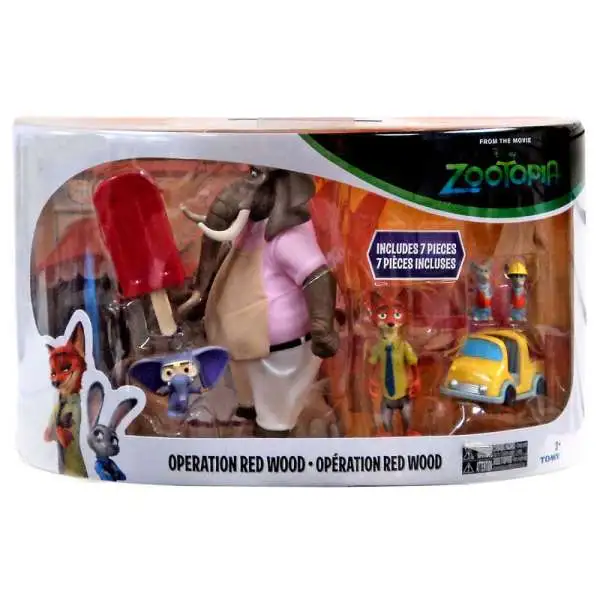 Disney Zootopia Operation Red Wood Exclusive Mini Figure 7-Pack