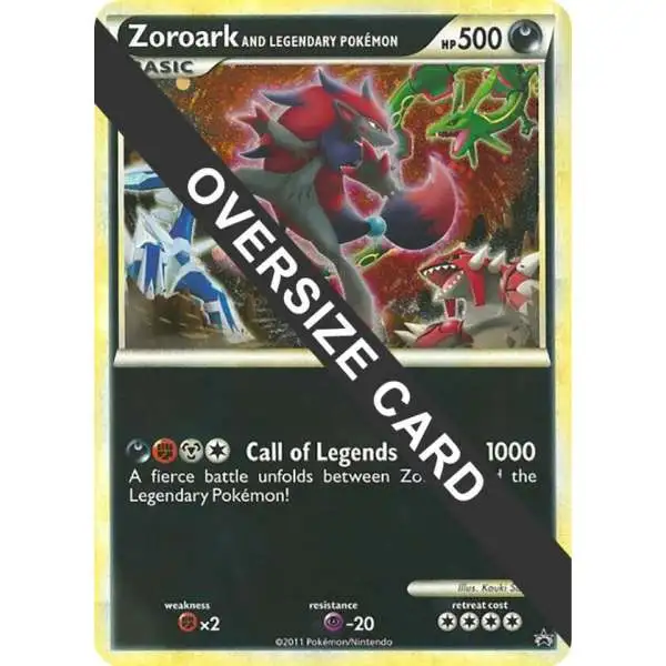 Trading Card Game Promo Zoroark and Legendary Pokemon [Oversized] [Lightly Played]