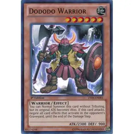 YuGiOh Trading Card Game 2013 Collector Tin Super Rare Dododo Warrior ZTIN-EN001