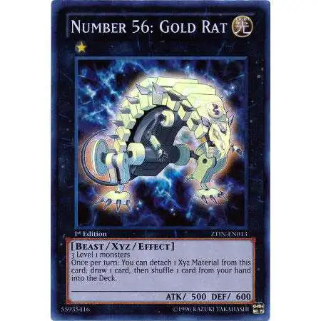 YuGiOh Trading Card Game 2013 Collector Tin Super Rare Number 56: Gold Rat ZTIN-EN013